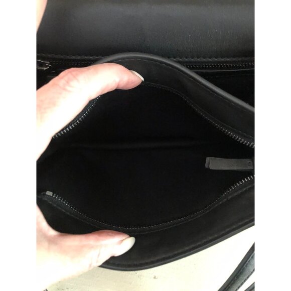 TORY BURCH Handbag Britten Printed Patent Combo Crossbody - Picture 11 of 15